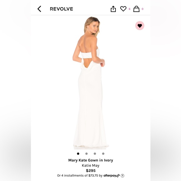 Revolve Mary Kate Ivory Gown - Picture 5 of 5